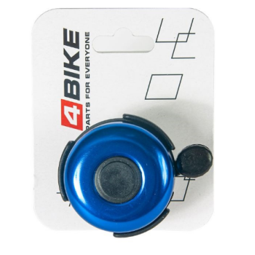 Фото Велозвонок 4BIKE BB3204-Blu, латунь, D-52 мм, голубой, ARV100025