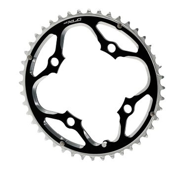 Фото Звезда велосипедная XLC chain ring sprockets, передняя, 44Т, titanium, 2502830000