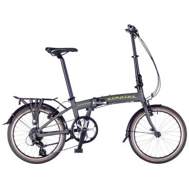 Рама велосипедная AUTHOR Simplex, алюминиевая, складная с замком, серая, 8-00009983