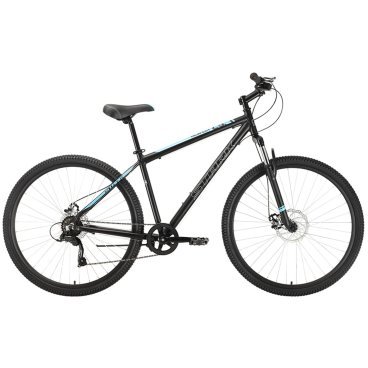 Фото Горный велосипед Stark Respect 29.1 D Microshift, 29", черный/синий, 2022, HQ-0005281