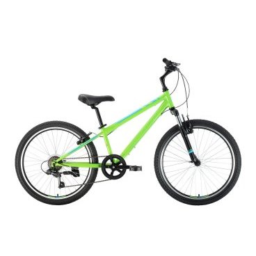 Фото Подростковый велосипед Stark, Respect 24.1 V Steel, 12", зеленый/синий/зеленый, 2023, HQ-0010145