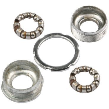 Фото Чашки каретки STELS, со стопорным кольцом, серебряный, детали каретки VP-B32, 160013, KU06085