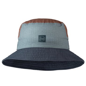 Панама Buff Sun Bucket Hat Hak Steel, коричневый/серый, 2023, 125445.909.20.00