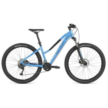 Фото Женский велосипед FORMAT 7712, 27,5" 18 скоростей, голубой, 2022, VX23053
