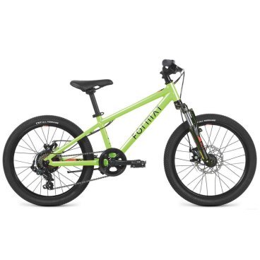 Детский велосипед FORMAT 7412, 20", 7 скоростей, зеленый матовый, 2022, VX23046