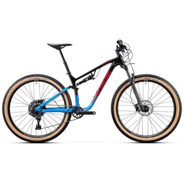 Фото Горный велосипед горный двухподвес Titan Racing Cypher 120 Sport, 29", черны/красный/синий, 2023, 2232091120029