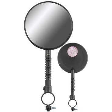 Фото Зеркала заднего вида STELS FCR-S99-4 пластиковые чёрные, правое и левое, со световозвращателями, 220014