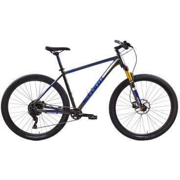 Фото Велосипед горный Stark Armer 29.5 HD, 29", антрацитовый матовый/синий, 2024, HQ-0014060
