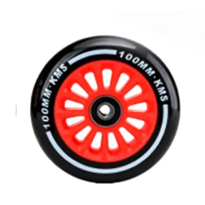 Колесо для трюкового самоката KMC, 100 мм, с подшипником ABEC 7, обод пластик, красный, FWD805402-3