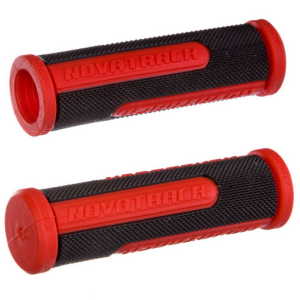 Грипсы велосипедные Novatrack, 110 мм, черно-красный (РТ485), Х76788